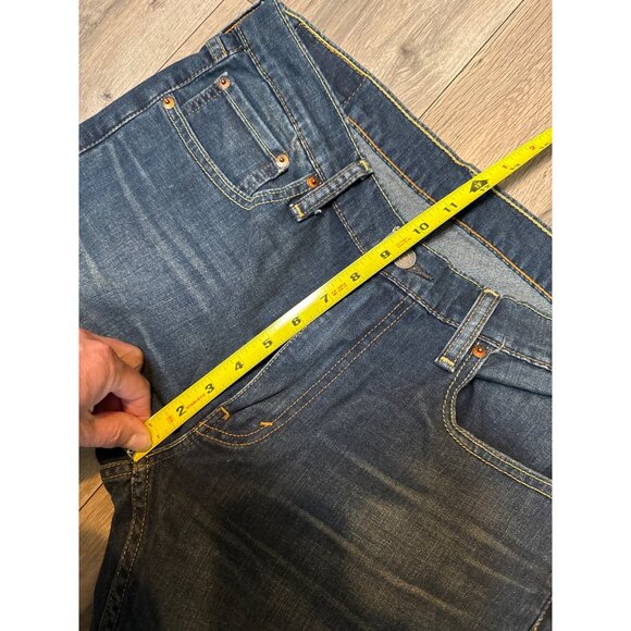 Levis Mens 559 Slim Fit Stretch Denim Jeans W32 L36 Dark Wash - Picture 5 of 8